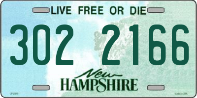NH license plate 3022166