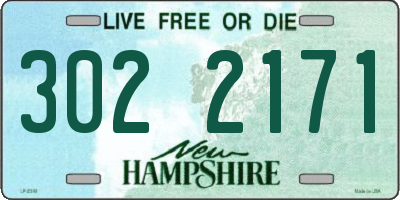 NH license plate 3022171