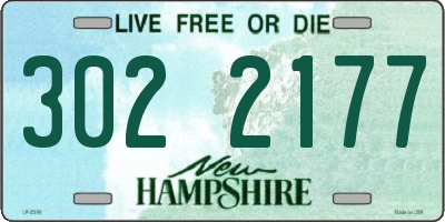 NH license plate 3022177
