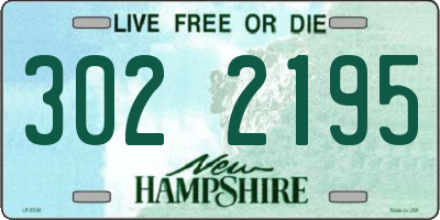 NH license plate 3022195