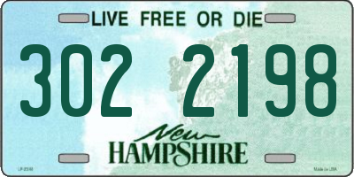 NH license plate 3022198
