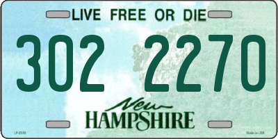 NH license plate 3022270