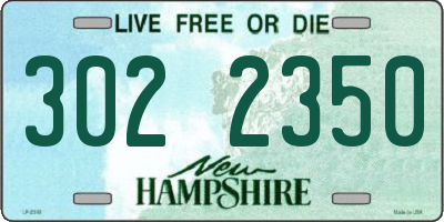 NH license plate 3022350