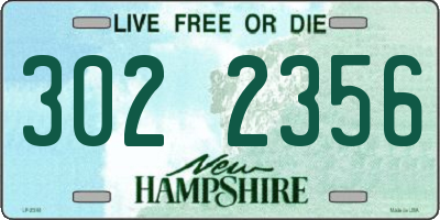 NH license plate 3022356