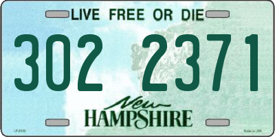 NH license plate 3022371