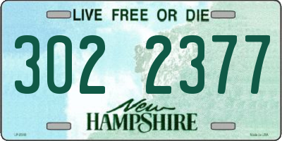 NH license plate 3022377