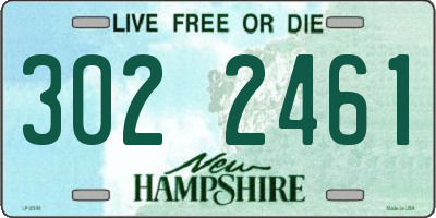 NH license plate 3022461