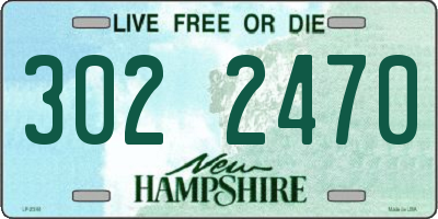 NH license plate 3022470