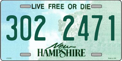NH license plate 3022471