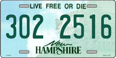 NH license plate 3022516