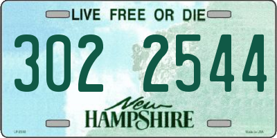 NH license plate 3022544