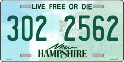 NH license plate 3022562