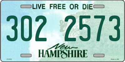 NH license plate 3022573