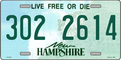 NH license plate 3022614