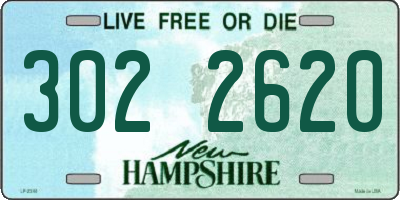NH license plate 3022620