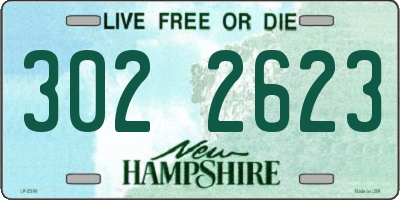 NH license plate 3022623