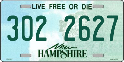 NH license plate 3022627