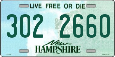 NH license plate 3022660