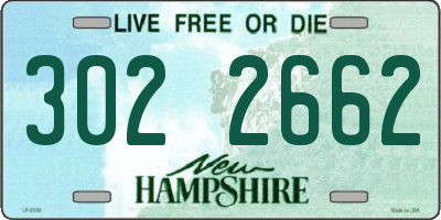 NH license plate 3022662