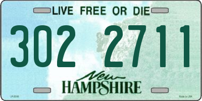 NH license plate 3022711