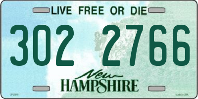 NH license plate 3022766