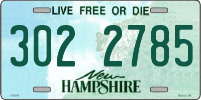 NH license plate 3022785