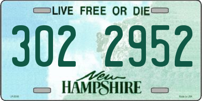 NH license plate 3022952