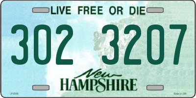NH license plate 3023207