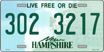 NH license plate 3023217