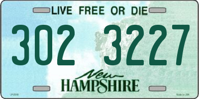 NH license plate 3023227