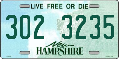 NH license plate 3023235