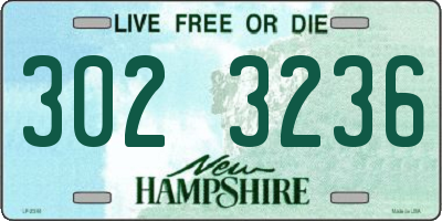 NH license plate 3023236
