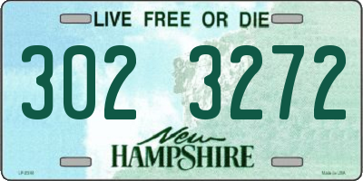 NH license plate 3023272