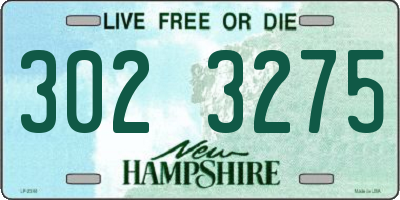 NH license plate 3023275