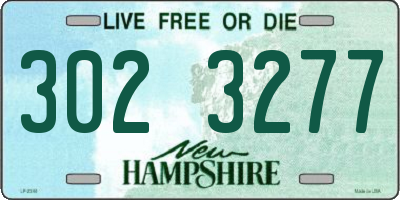 NH license plate 3023277