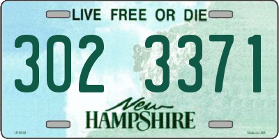 NH license plate 3023371
