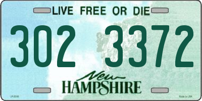 NH license plate 3023372