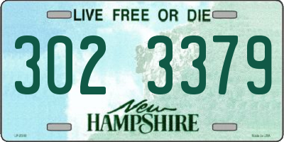 NH license plate 3023379