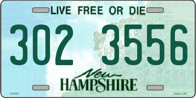 NH license plate 3023556