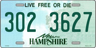 NH license plate 3023627