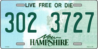 NH license plate 3023727