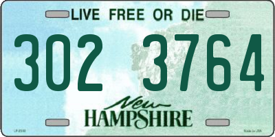NH license plate 3023764