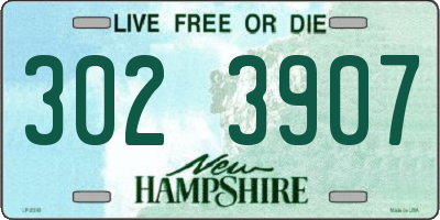NH license plate 3023907