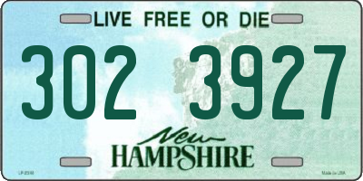 NH license plate 3023927