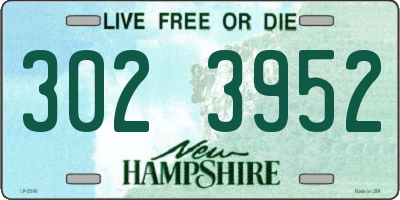 NH license plate 3023952
