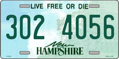 NH license plate 3024056