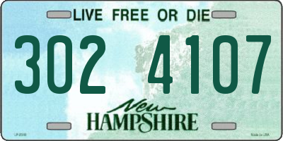 NH license plate 3024107