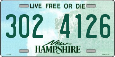 NH license plate 3024126