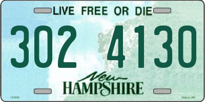 NH license plate 3024130