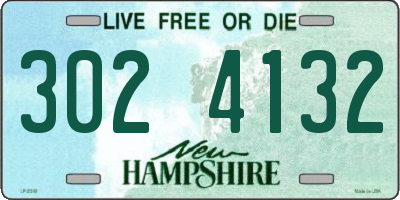 NH license plate 3024132